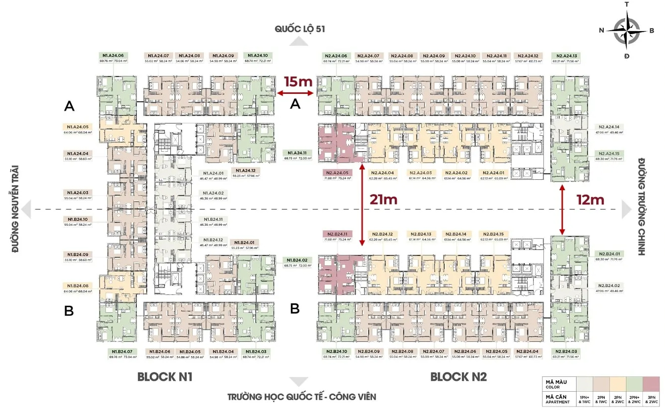 Mặt bằng Maison Grand